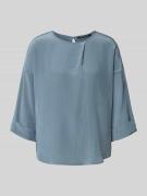 Luisa Cerano Blusenshirt mit 3/4-Ärmel in Rauchblau, Größe 34