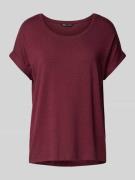 Only Relaxed Fit T-Shirt aus Viskose-Mix Modell 'MOSTER' in Dunkelrot,...