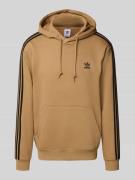 adidas Originals Hoodie mit Label-Stitching in Mittelbraun, Größe L