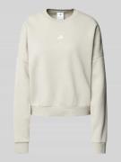 adidas Sportswear Sweatshirt mit Label-Stitching in Hellgrau, Größe M