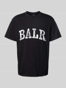 Balr. T-Shirt mit Logo und Rundhalsausschnitt in Black, Größe L