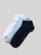 MCNEAL Sneakersocken mit Label-Print im 5er-Pack in Bleu, Größe 39/42