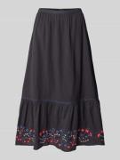 Scotch & Soda Midirock aus Viskose-Mix mit floralem Motiv-Stitching in...