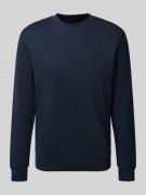 Scotch & Soda Sweatshirt mit gerippten Abschlüssen in Marine, Größe L
