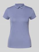 Marc Cain T-Shirt aus Baumwoll-Elasthan-Mix mit Rollkragen in Lavender...