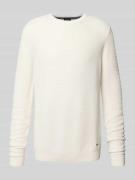 JOOP! Collection Strickpullover mit Rundhalsausschnitt in Beige, Größe...