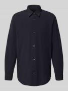 ARMANI EXCHANGE Regular Fit Freizeithemd mit Kentkragen in Marine, Grö...