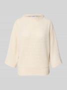 OPUS Pullover mit 3/4-Arm Modell 'Gulopi' in Sand, Größe 36