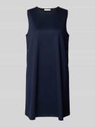 Rich & Royal Minikleid aus Viskose-Mix mit Rundhalsausschnitt in Marin...