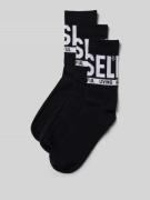 Diesel Socken mit Label-Detail im 3er-Pack in Black, Größe 39-42