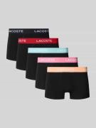 Lacoste Slim Fit Trunks aus Baumwoll-Mix in Black, Größe M