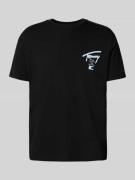 Tommy Jeans Regular Fit T-Shirt aus reiner Baumwolle in Black, Größe L