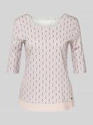 Marc Cain T-Shirt mit 1/2-Ärmel in Kitt, Größe 34