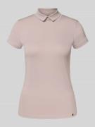 Marc Cain T-Shirt aus Baumwoll-Elasthan-Mix mit Rollkragen in Kitt, Gr...