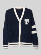 Tommy Hilfiger Teens Relaxed Fit Strickjacke aus reiner Baumwolle in M...