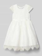 Happy Girls Regular Fit Kleid mit Spitzenbesatz in Ecru, Größe 152