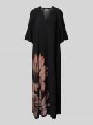 Jake*s Collection Maxikleid mit V-Ausschnitt in Black, Größe 36