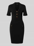 Guess Minikleid mit Reverskragen Modell 'FELICITY' in Black, Größe S