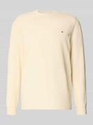 Christian Berg Men Pullover mit Label-Patch in Metallic Beige, Größe 3...