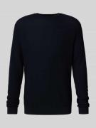 Emporio Armani Regular Fit Wollpullover im semitransparenten Design in...