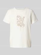 Tom Tailor Regular Fit T-Shirt aus reiner Baumwolle in Weiss, Größe L