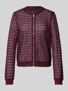 Vero Moda Regular Fit Blouson aus Spitze Modell 'BECCA' in Bordeaux, G...