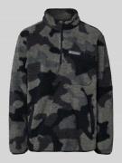 COLUMBIA Sweatshirt aus Teddyfell in Black, Größe L