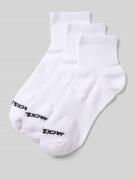 Jack & Jones Socken mit Label-Print Modell 'LUCA' im 3er-Pack in Weiss...