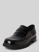 Guess Loafers aus Leder-Mix mit Logo-Applikation Modell 'Bart' in Blac...