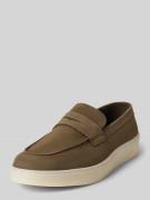 Guess Loafer mit strukturierter Sohle Modell 'RICKY' in Oliv, Größe 40