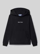 Jack & Jones Hoodie mit Label-Stitching und Känguru-Tasche in Black, G...