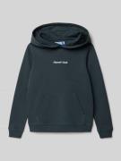 Jack & Jones Hoodie mit Label-Stitching und Känguru-Tasche in Dunkelgr...