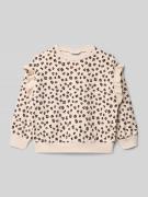 Mayoral Sweatshirt mit gerippten Abschlüssen in Sand, Größe 104