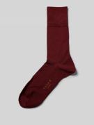 Falke Socken mit Label-Print in Rostrot, Größe 39/40
