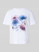 Rich & Royal T-Shirt mit Motiv-Print in Weiss, Größe S