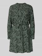 Only Tailliertes Blusenkleid mit Allover-Muster Modell 'CORY' in Dunke...
