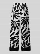 B.Young Regular Fit Stoffhose mit Allover-Print Modell 'Janina' in Bla...