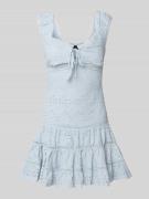 Gina Tricot Minikleid mit Lochspitze Modell 'Cornelia' in Hellblau, Gr...
