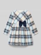 Mayoral Kleid mit Schleifen-Applikation und gelegten Falten in Marine,...