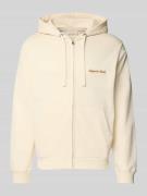Jack & Jones Sweatjacke mit Känguru-Tasche und Reißverschluss in Offwh...