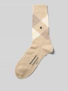 Burlington Socken mit Argyle-Stitching Modell 'Covent' in Beige, Größe...