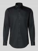 BOSS Slim Fit Businesshemd aus reiner Baumwolle Modell 'HANK' in Black...
