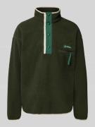 COLUMBIA Sweatshirt mit Stehkragen in Oliv, Größe L