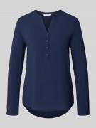 Christian Berg Woman Blusenshirt aus Viskose mit V-Ausschnitt in Dunke...