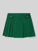 Polo Ralph Lauren Teens Faltenrock mit Knöpfen in Dunkelgruen, Größe M