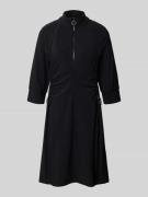 Marc Cain Knielanges Kleid mit Reißverschluss in Black, Größe 34