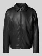 MCNEAL Jacke in Leder-Optik mit Reißverschluss in Black, Größe XL