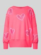 miss goodlife Sweatshirt mit überschnittenen Schultern in Neon Pink, G...