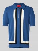 HUGO Regular Fit Poloshirt mit Woll-Anteil Modell 'SHOLPONE' in Blau, ...