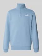 PUMA PERFORMANCE Sweatshirt mit Label-Stitching in Hellblau, Größe L